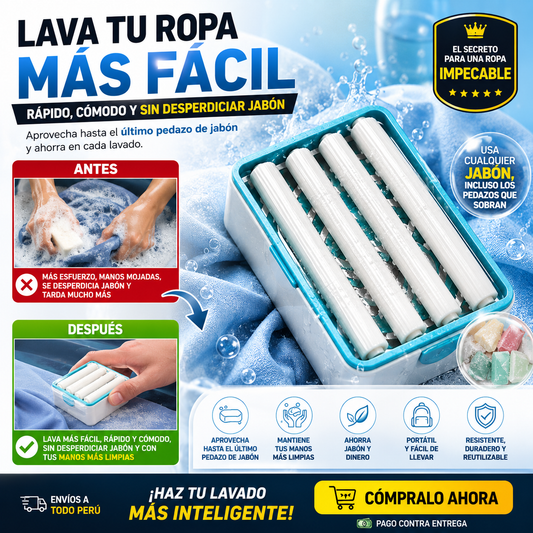 dispensador portátil de jabón para lavar ropa