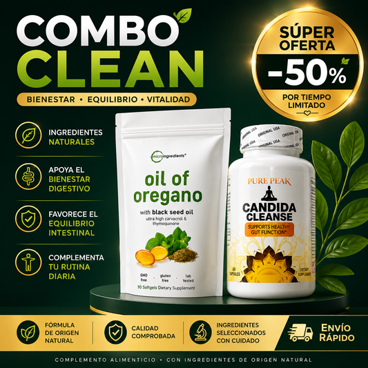 Aceite de oregano + Candida Cleanse